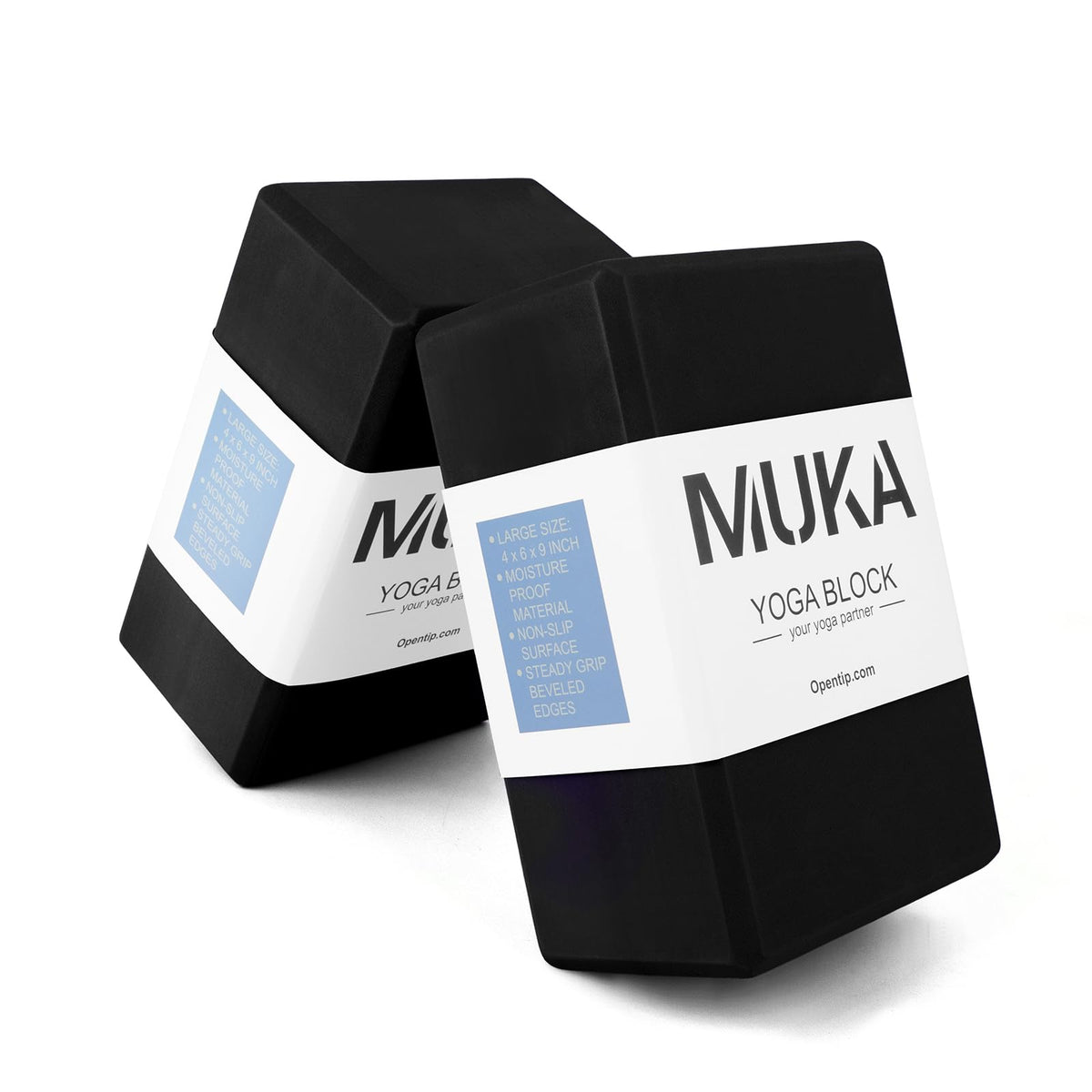 2 Pack Black Yoga Blocks