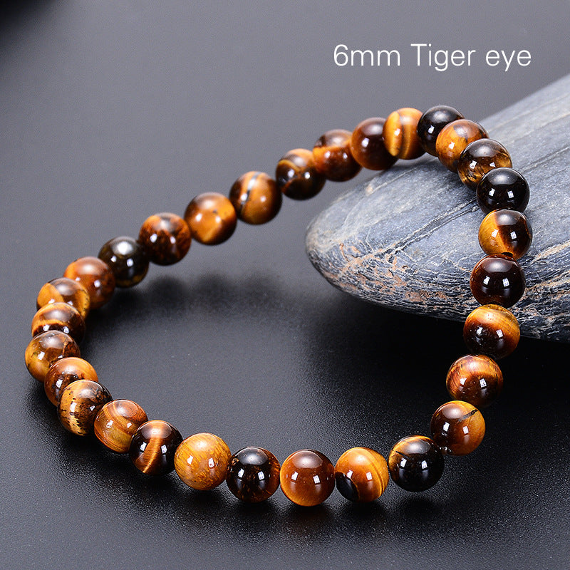 Natural Grade A Yellow Tiger's Eye Yoga Bracelet
