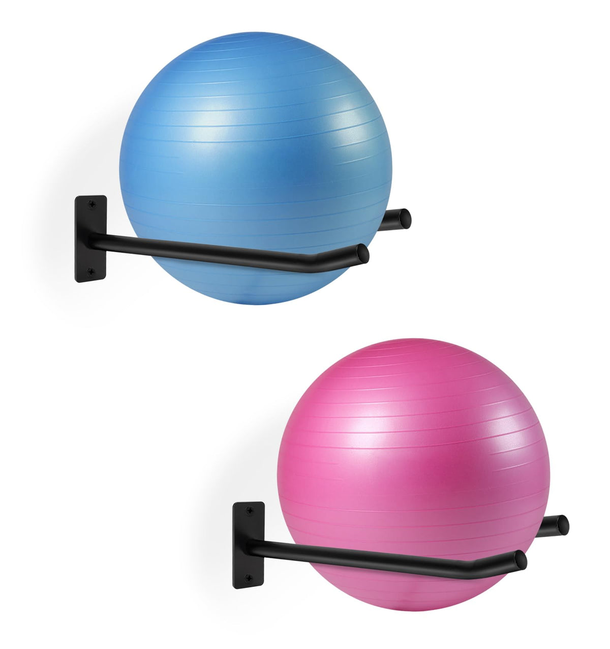 Exercise Ball Wall Rack for Gym Garage or Storage