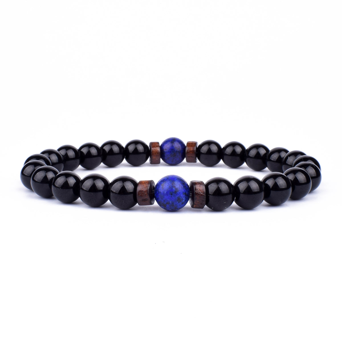 Unisex Retro Lava Rock Beaded Yoga Bracelet