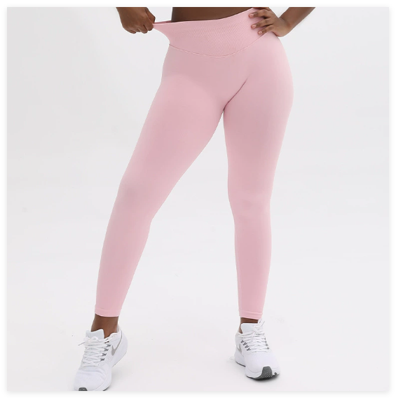 Seamless High Waist Peach Yoga Leggings