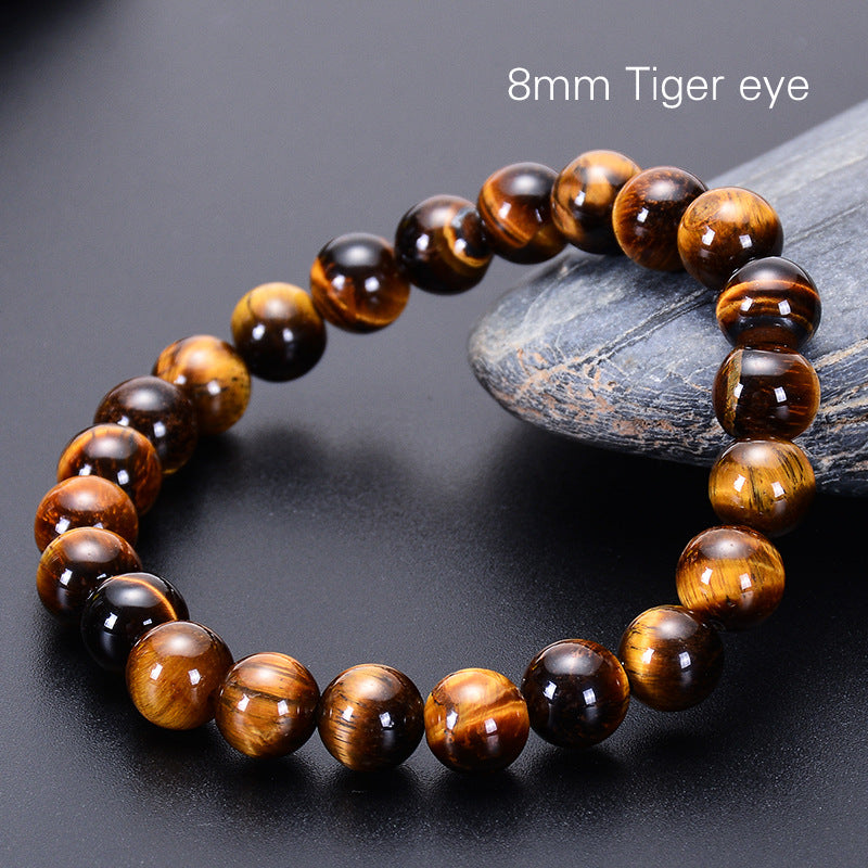 Natural Grade A Yellow Tiger's Eye Yoga Bracelet