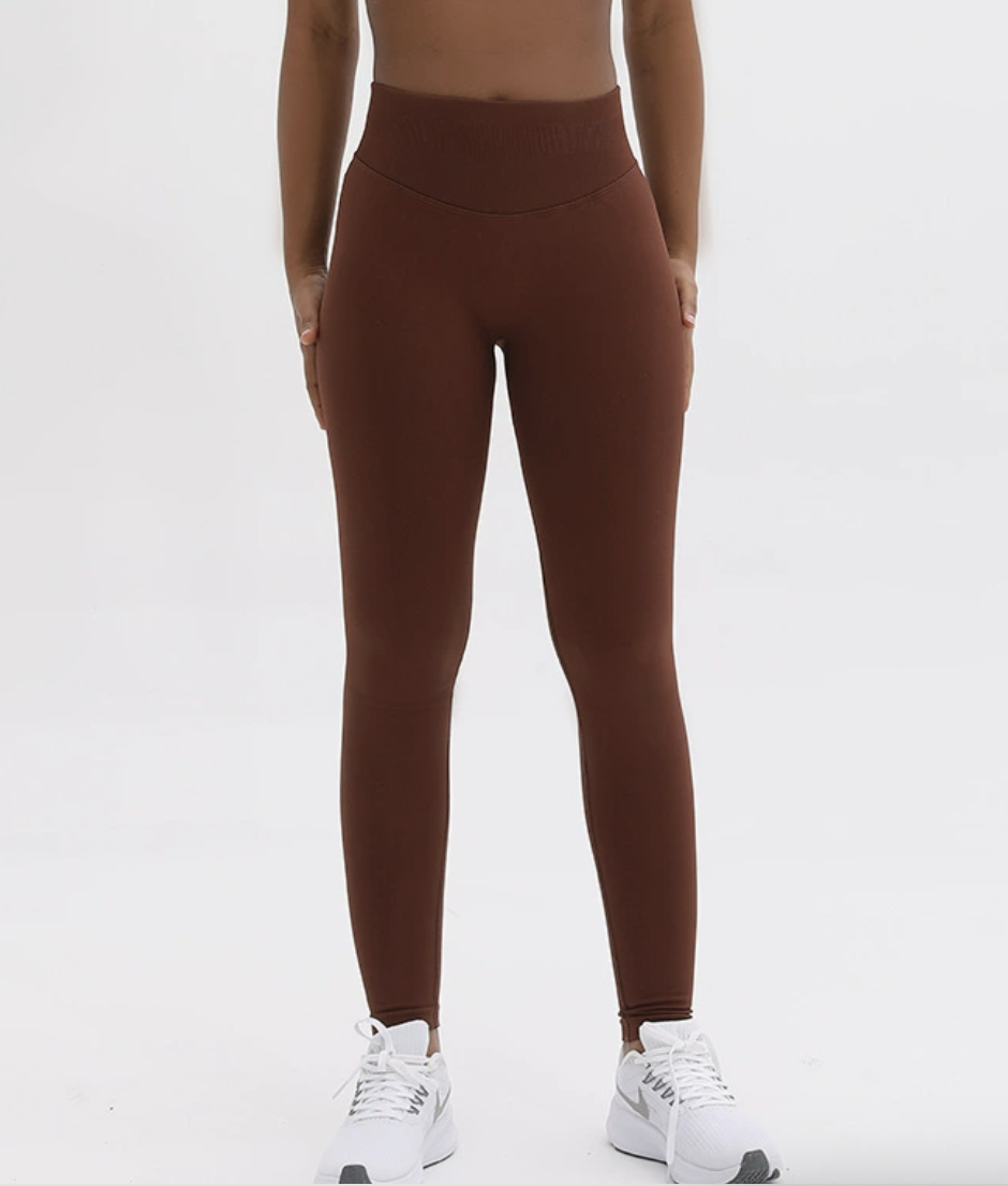 Seamless High Waist Peach Yoga Leggings