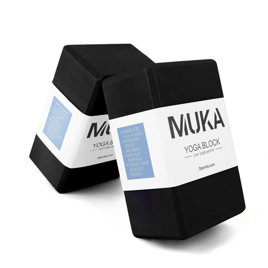 2 Pack Black Yoga Blocks