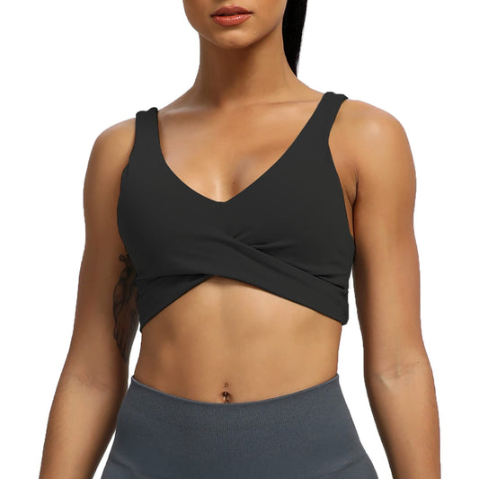Womens Workout Sports Bra Fitness Backless